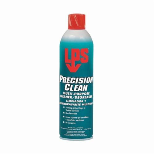 LPS® 02720 Precision Clean Multi-Purpose Degreaser, 20 oz Aerosol Can, Citrus Odor/Scent, Turquoise/Greenish Blue, Liquified Gas Form